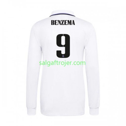 Real Madrid Karim Benzema 9 Fodboldtrøjer Hjemmebanesæt 2022/23 Langærmet Real Madrid Karim Benzema 9 Fodboldtrøjer Hjemmebanesæt 2022/23 Langærmet